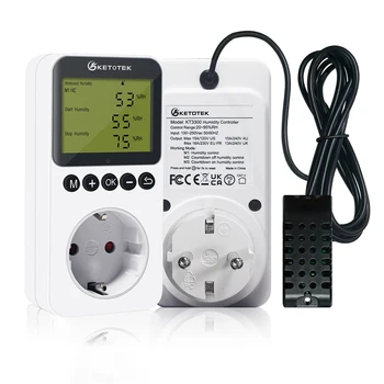 Ketotek KT3300 humidity controller output 16A direct output hygrometer humidity control switch humidity sensor 20~95%RH