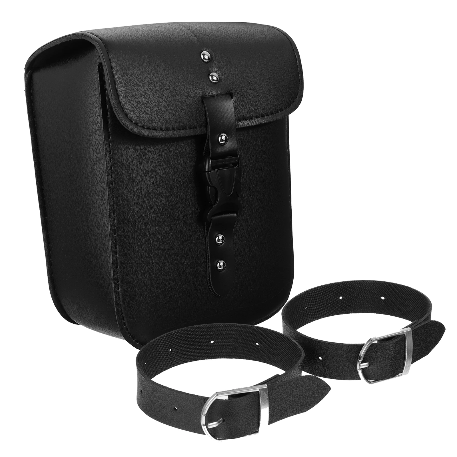 

Motorcycle Side Saddlebag Brown Waterproof Side Storage Bag Large Storage Tool Bag for Riding Durable Portable