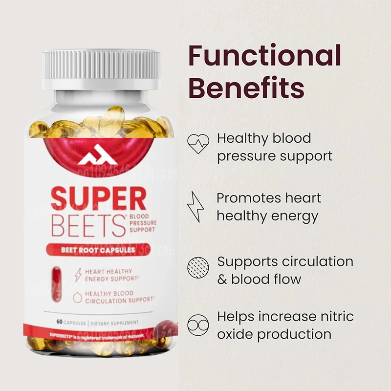 Beetroot Capsules Quickly Release 1000 Milligrams, Which Helps with Blood Pressure and Heart Health