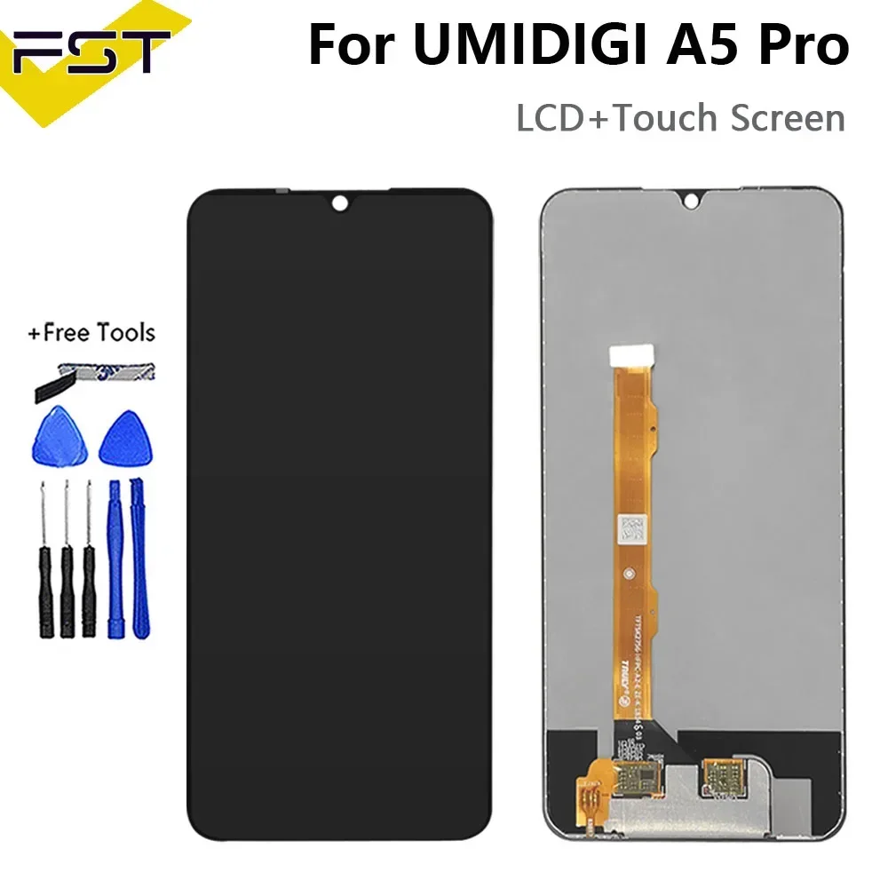 For UMIDIGI A5 PRO LCD Display+Touch Screen Digitizer 100% Original Tested LCD Screen For UMIDIGI A5 Pro lcd A5Pro Display Lcd