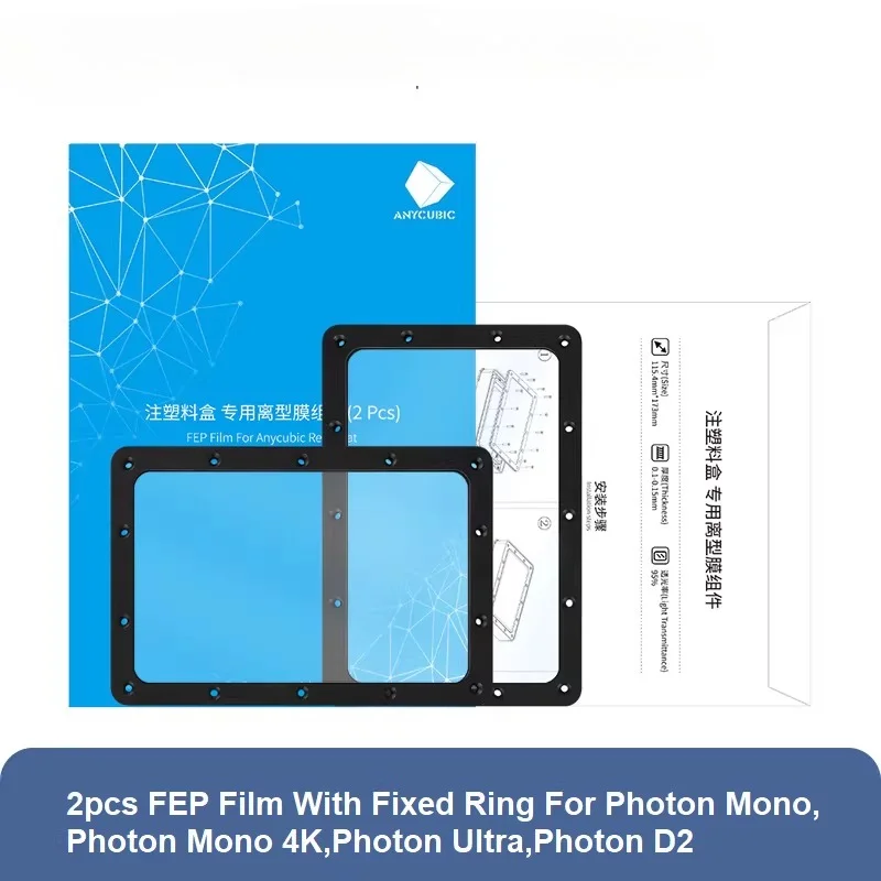 ANYCUBIC Photon Mono,Photon Mono 4K,Photon Ultra,D2 2pcs FEP