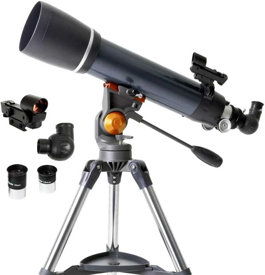 102AZ Refractor Telescope - Refractor Telescope for Beginners - Fully-Coated Glass Optics