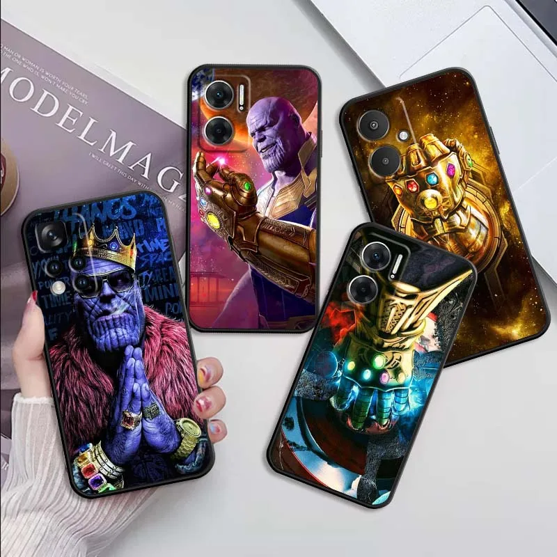 

Thanos marvel hero For Xiaomi Redmi 12 13C 12C 13 10C 9T A2 9A 9C 7A Note 10S 8T 10 9 8 Pro 4G 5G Black Phone Case