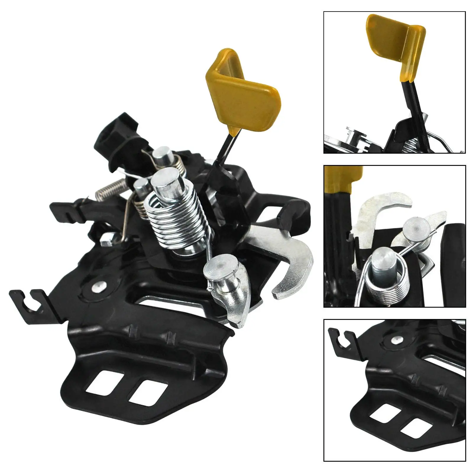 

Car Engine Hood Latch Lock Black Repair Parts Easy to Install Compatible FR3Z-16700-b for Ecoboost Premium