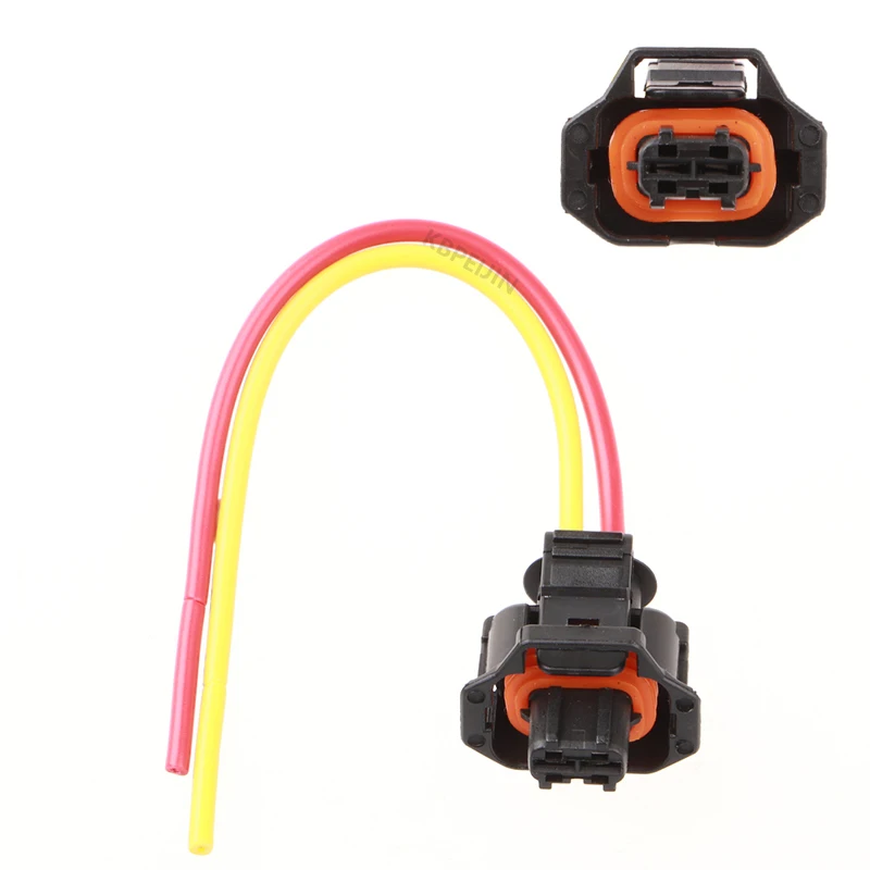 2x For ISUZU Mu-x D-max Buick Excelle Fuel Injector Socket Crankshaft Sensor Plug Adapter Connector Accessories