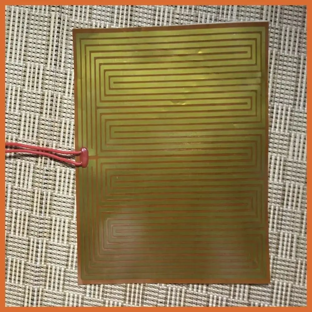 

30*350 мм 12 В 15 Вт PI пленка нагревательный полиимид силиконовый нагреватель тепловая резина электрический элемент для элемента нагревательной кастрюли гибкий Custome