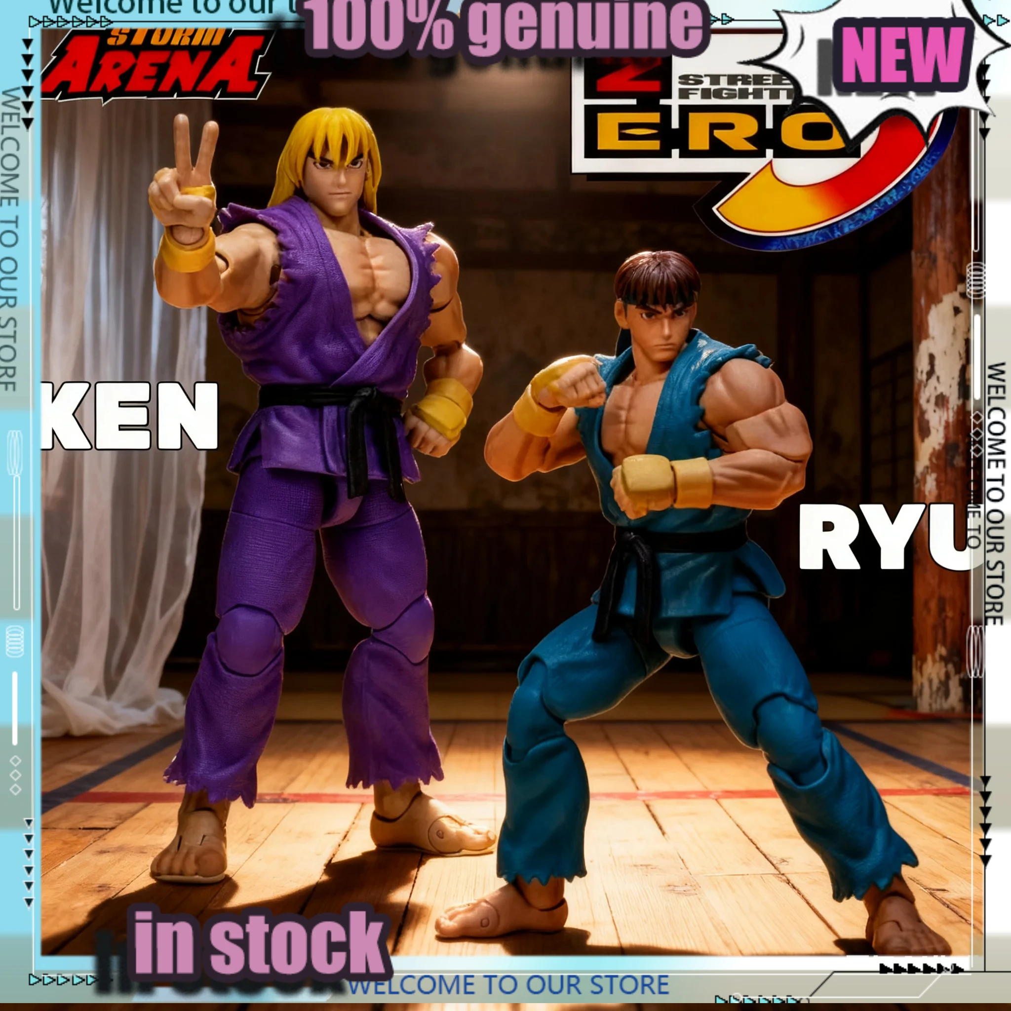 

Storm Toys Street Fighter 3 Ryu Ken Action Figure 2025 Wf Exhibition Limited Version Collection Pvc Model Collect Toy Gift
