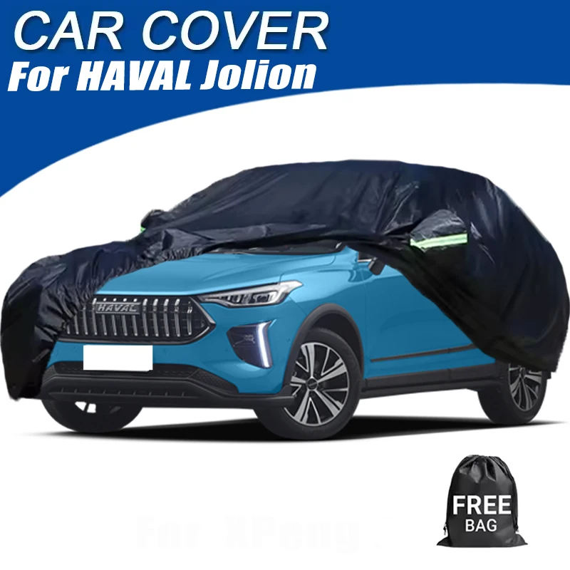 

Full Car Cover For HAVAL Jolion Waterproof Summer Sun Shade Anti-UV Winter Rain Snow Prevent Cover Car Accessories