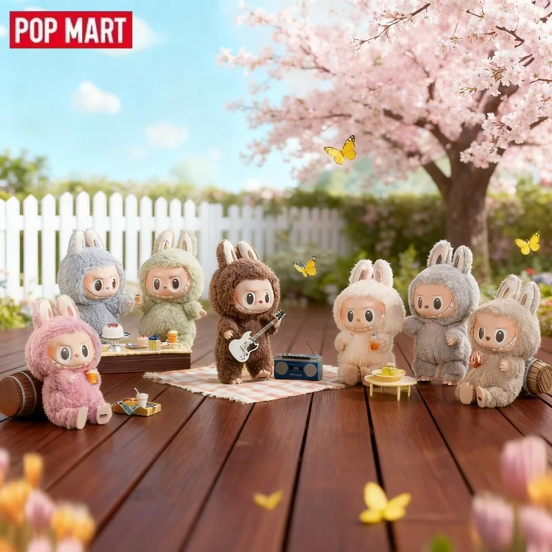 Popmart 100% juguetes oficiales originales de colección la serie Tasty Macaron caja ciega misteriosa sorpresa Labubu juguete muñeca regalo