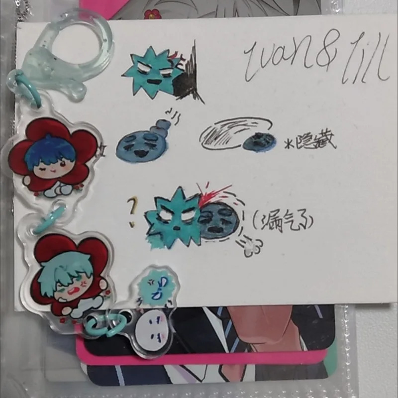 Брелок для ключей с изображением аниме-телевизора инопланетянина, акриловые карты, Иван-тол, ценный брелок для глаз, коллекция, подарок на день Святого Валентина