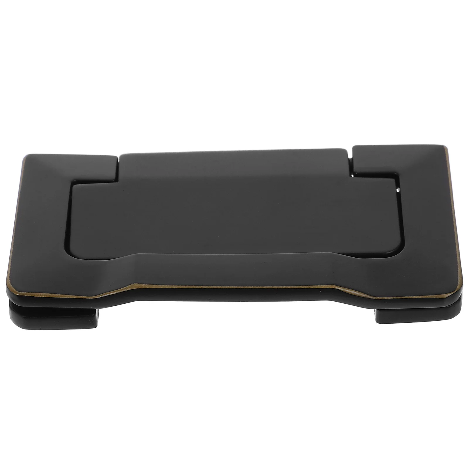 درج مخفي يسحب مقبض كابينة من سبائك الزنك الأسود لخزانة الملابس وقبضة أثاث غائرة غير مرئية #1