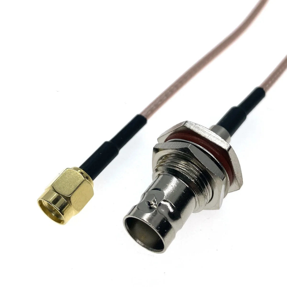 RG316 SMA MALE to BNC Female Bulkhead Connector 50Ohm Low Loss Jumper Coax RF Cable