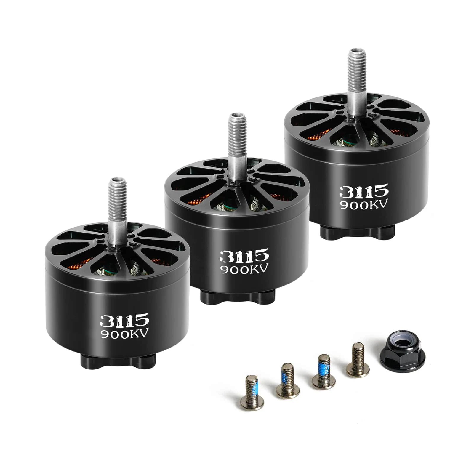 4PCS FLASHHOBBY X3115 3115 900KV High Speed Brushless Motor for DIY 9 / 10 Inch Long Range X-Class RC FPV Drone Model