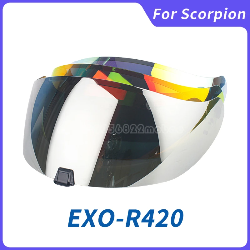 Capacete SCORPION EXO-R420 Helmet Visor Shield Lens Motorcycle Accessories Full Face Helmet Anti-UV Scorpion EXO-R420 Casco Moto