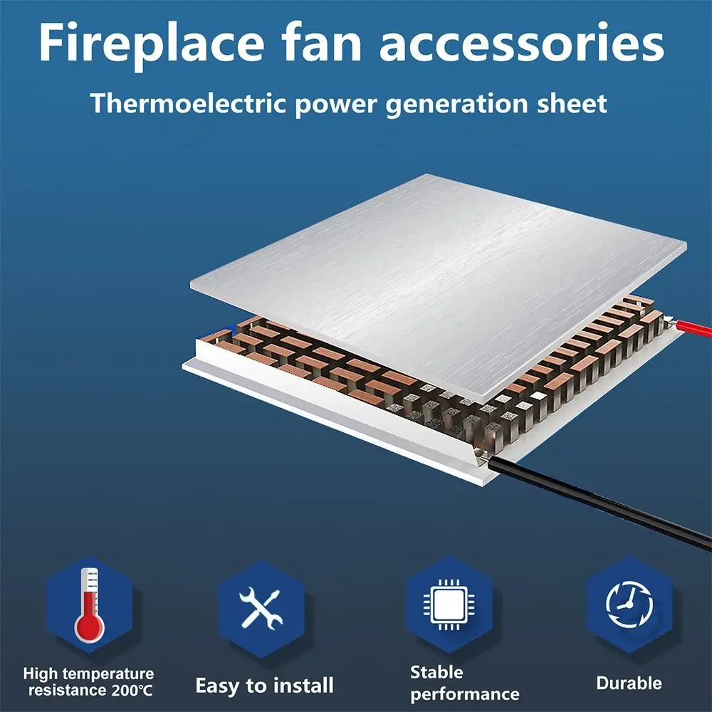 Accessories Thermoelectric Generator Fan Generator Blade Graphite Sheet Heat Conduction Fireplace Fan Accessories