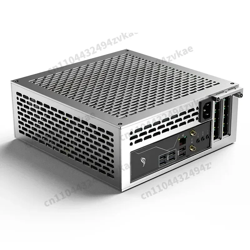 A24-V5 5L Mini ITX PC Chassis Small Form Factor Desktop Case Dual GPU Slot With 1U Single Output Power Supply Dual GPU Slot