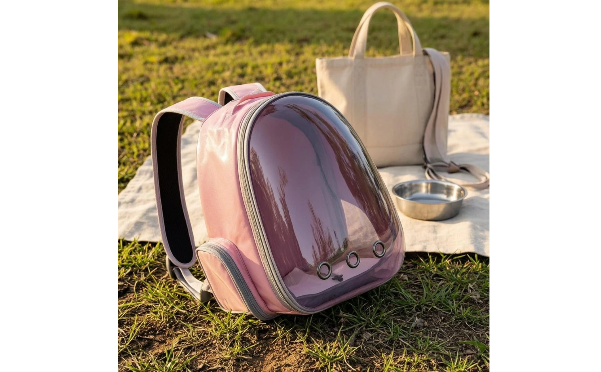 Cat Bubble Backpack Carrier Mesh Pocket Transparent Pet Carrier Backpack Ventilation Ventilated