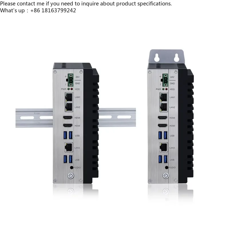 

Latest Core 12th Gen I7 Embedded Miniature Fanless Calculator With 2 X RS232/485 Industrial Computer for Automation Controls