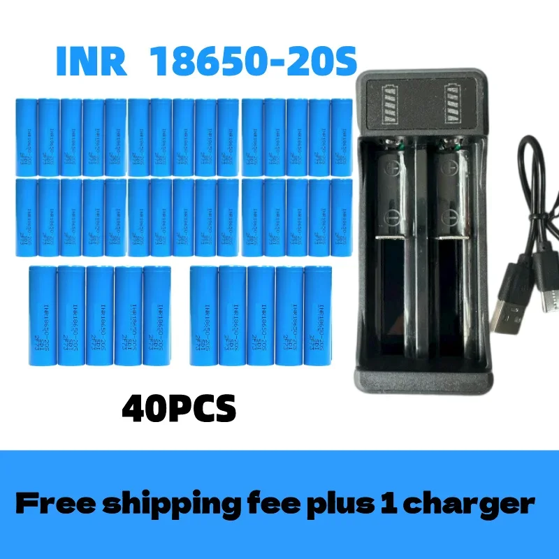 Batería recargable de iones de litio para destornillador, cargador de 3,7 V y 3000mAh, 20S, envío gratis, 18650