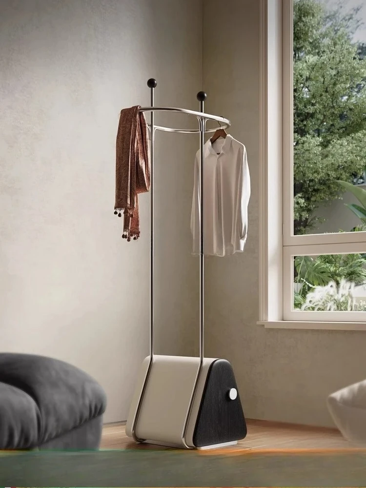 

Italian minimalist floor coat rack light luxury high-end entrance metal hanger