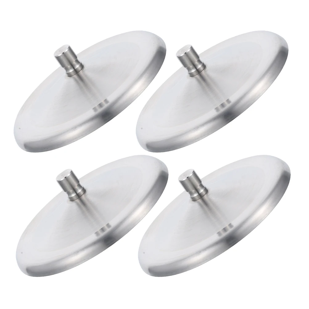 

4pcs 3.7-Inch Stainless Steel Cup Cover 9.5cm Round Coffee Mug Lid Seal Cap For Beverage Water Tumbler Splash Proof Top
