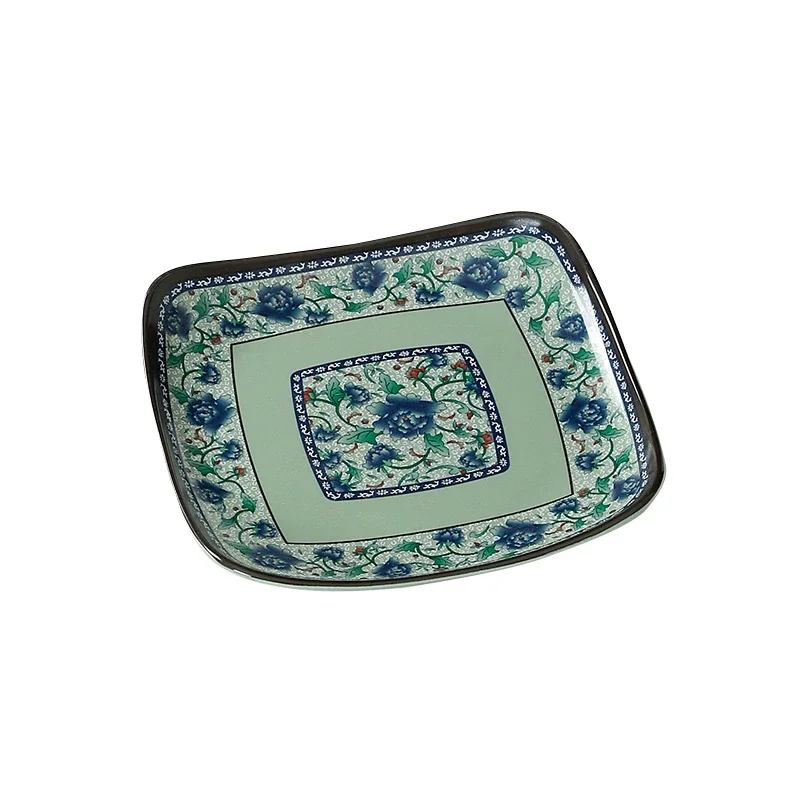 Melamine Tableware Imitation Blue and White Porcelain Restaurant Special Plastic Plate Cold Plate Home Kitchen Tableware