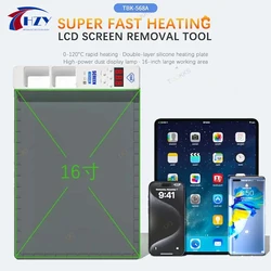 TBK 568A 16inch Super Fast Heating LCD Screen Removal Plate Separate Machine Heating Table For IPhone ipad Tablet Mobile