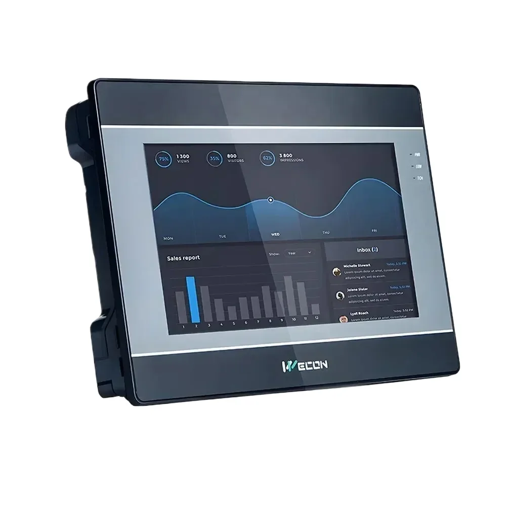 Wecon HMI 7 pulgadas 7 pulgadas 10 pulgadas HMI IN1071 IN1072 con interfaz Ethernet hombre-máquina pantalla Industrial