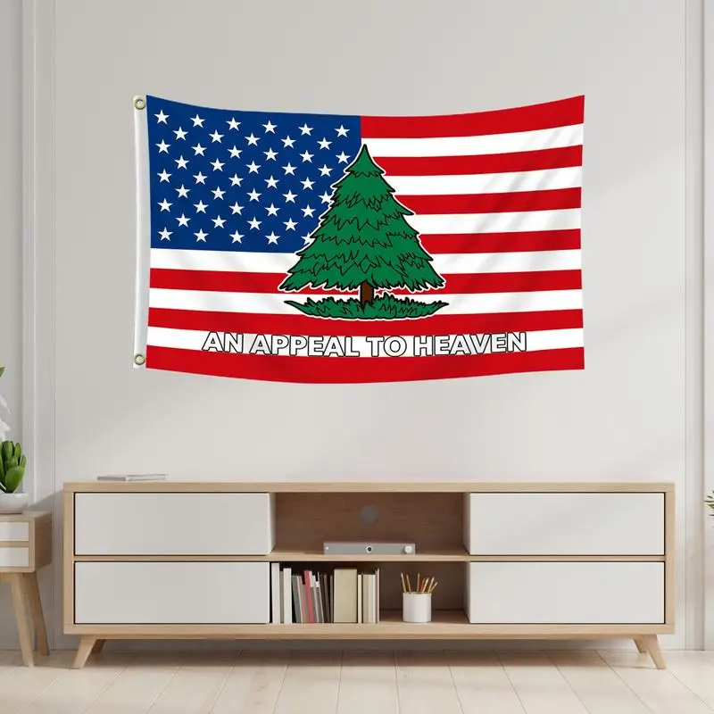 Pine Tree Flag Appeal To The Paradise Flag Garden Flags With 2 Brass Grommets 3X5 Ft Outdoor Patriotic Decoration For Lawn Yard