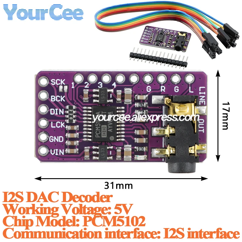 2Pcs/1Pc PCM5102 Au…