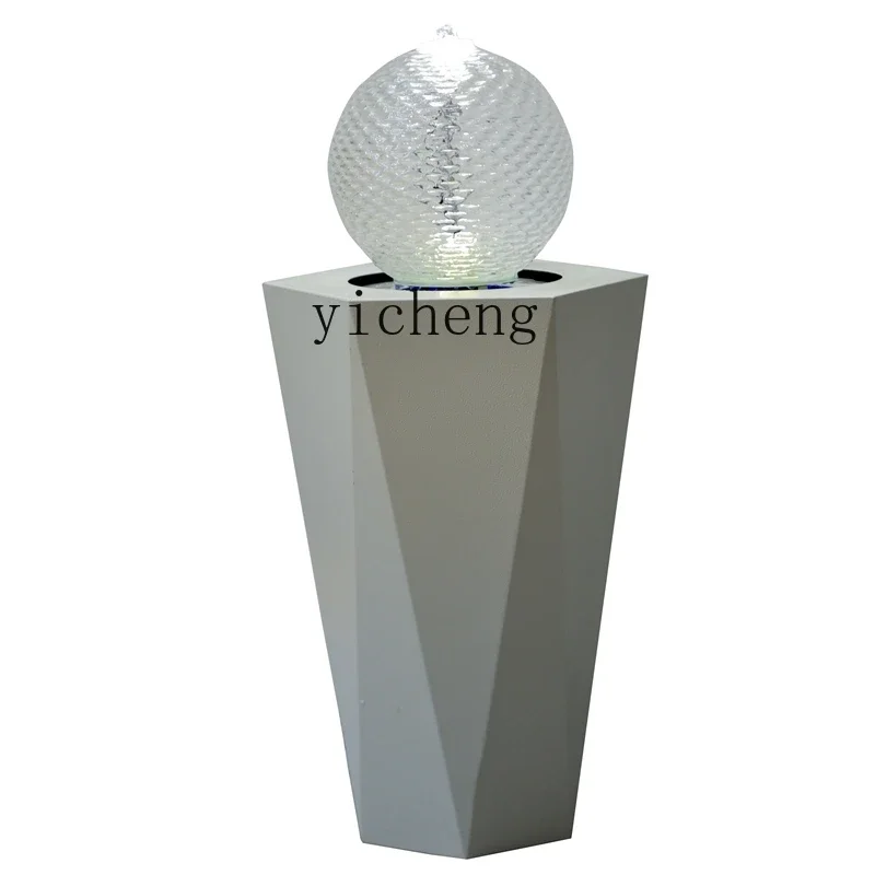 

HSN flowing water makes money ornament, living room feng shui ball fountain circulating water feature decoration