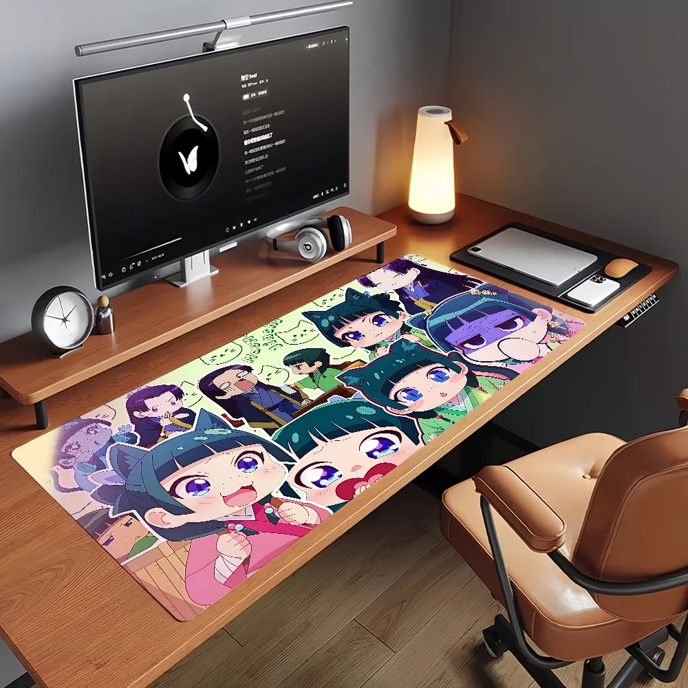 Anime the A-Apothecary D-Diaries Cute Maomao Mouse Pad Non-slip Rubber Gamer Balance Computer Decoracion Deskmat Office Large