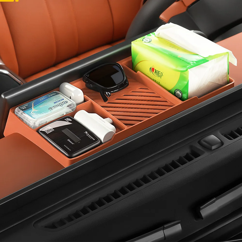 

Подходит для Jetour G700, задний силиконовый ящик для хранения экрана, центральный ящик для хранения приборной панели, внутренняя модификация