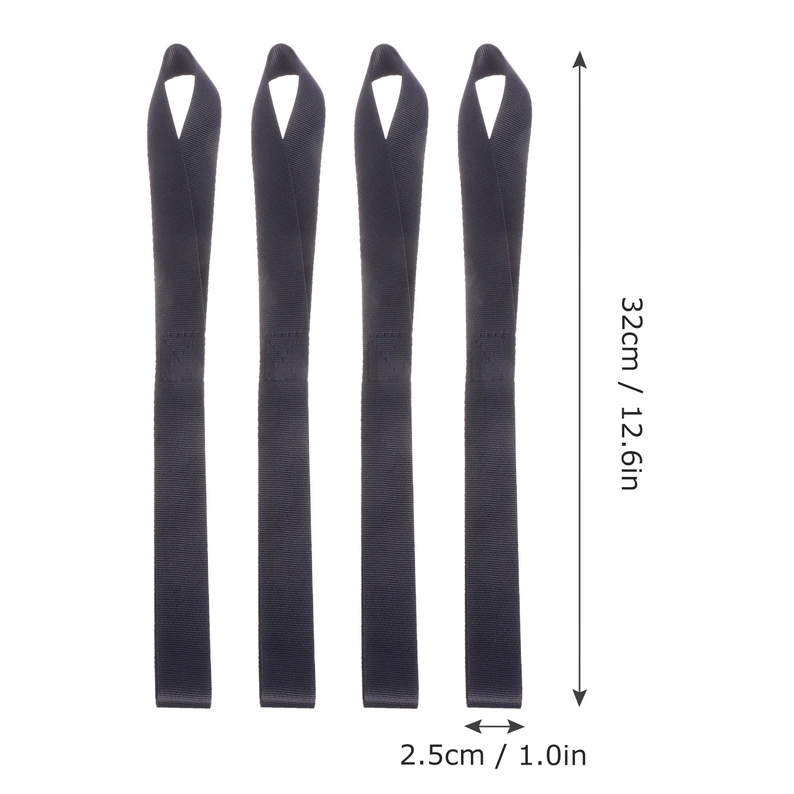 8Pcs Heavy Duty Loop Tie Down Straps Non-Scratch Car Truck Motorcycle Scooter Lawn Equipment Hauling Belt Safe Towing Rope