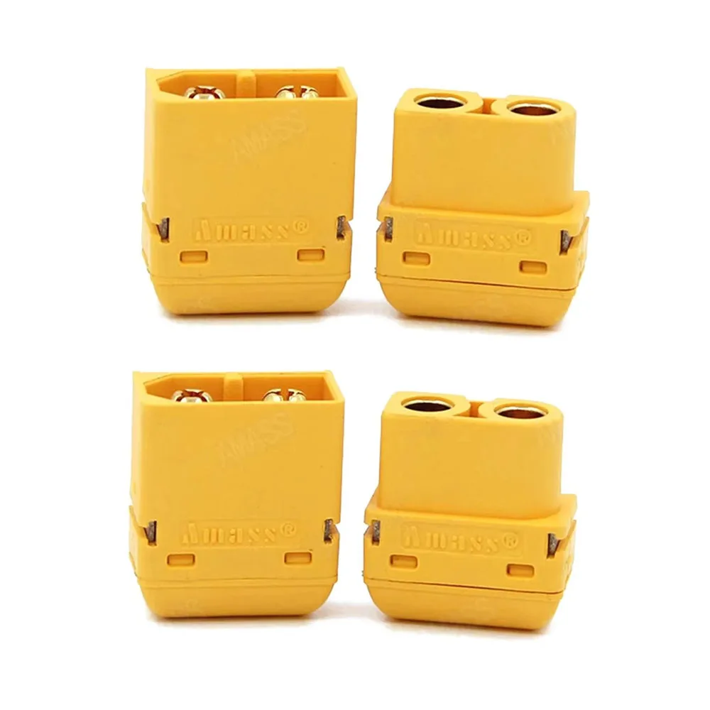 

2/5/10 Pair Amass XT60PW XT60-PW Brass Gold Banana Bullet Male Female Connector Plug Connect Parts For RC Lipo Battery