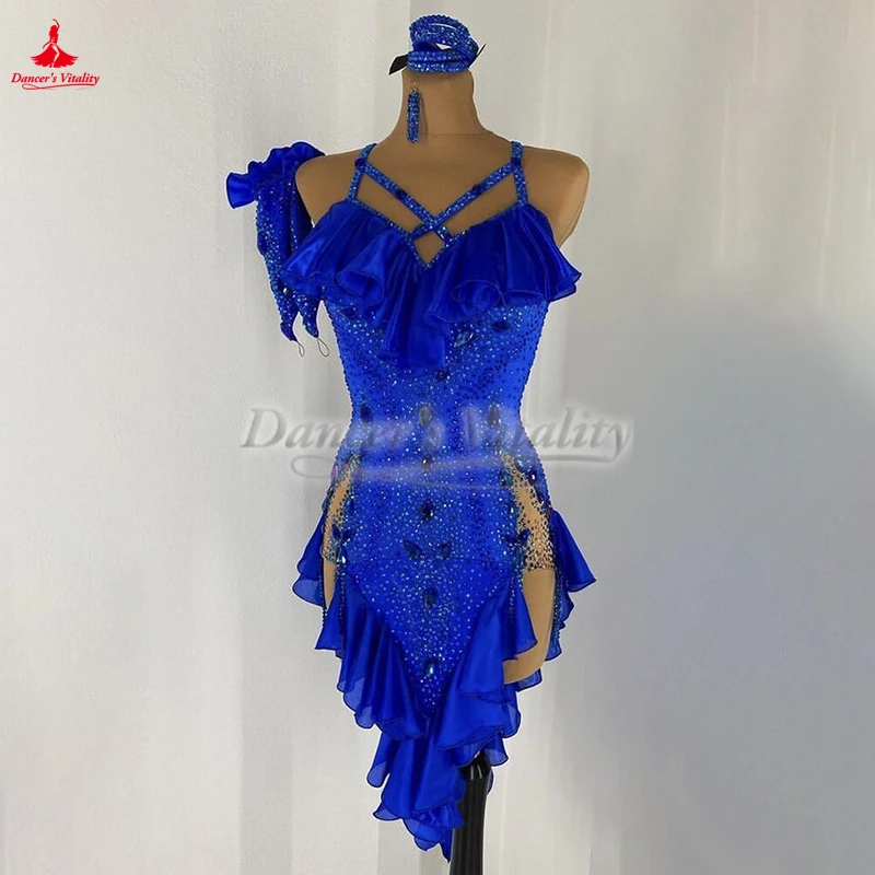 เต้นรําละตินเด็กและวัยรุ่น Art Examination ชุดผู้ใหญ่ Chacha Samba Rumba การประกวดและดําเนินการเสื้อผ้าปรับแต่ง