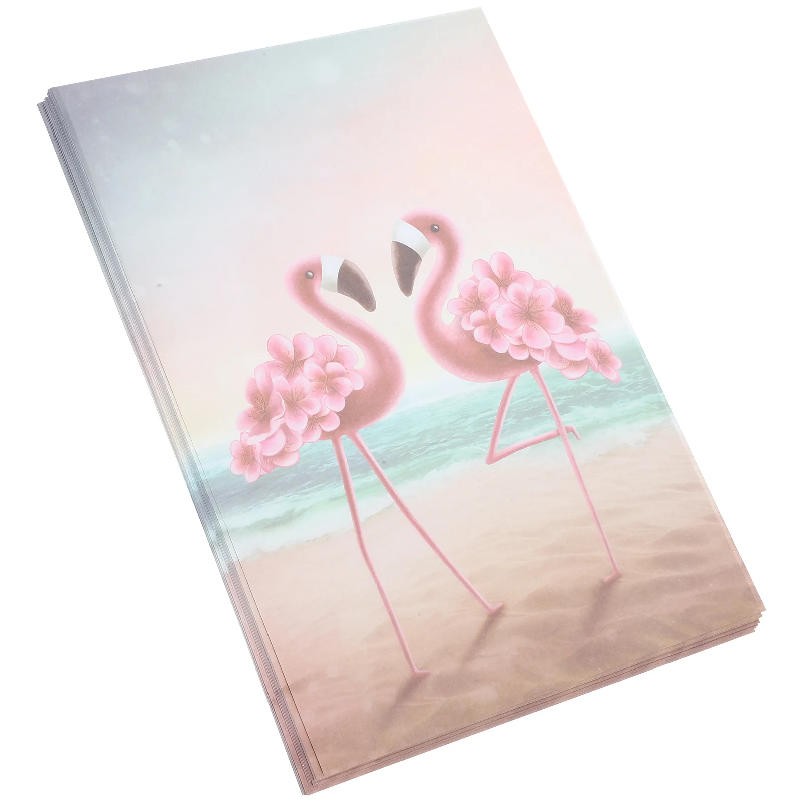 

Flamingo Stationery Writing Supplies Decorative Blank Paper Literature and Portable Letter