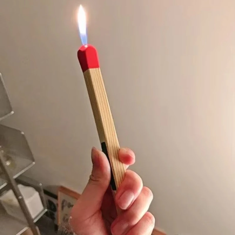 Long Matches Refillable Reusable Lighter Butane Fuel Barbecue Gas Stove Survival Tools Outdoor Men Women Cigarette Accessories