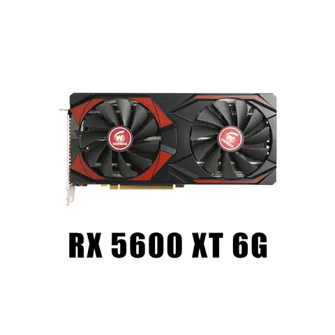 Bilashmart Veineda Graphics Card RX5600XT 6G PC Gaming Graphics Card 6GB 128Bit GDDR6 PCI-E 4.0×8 GPU Radeon rx5600xt 8gb Video Cards