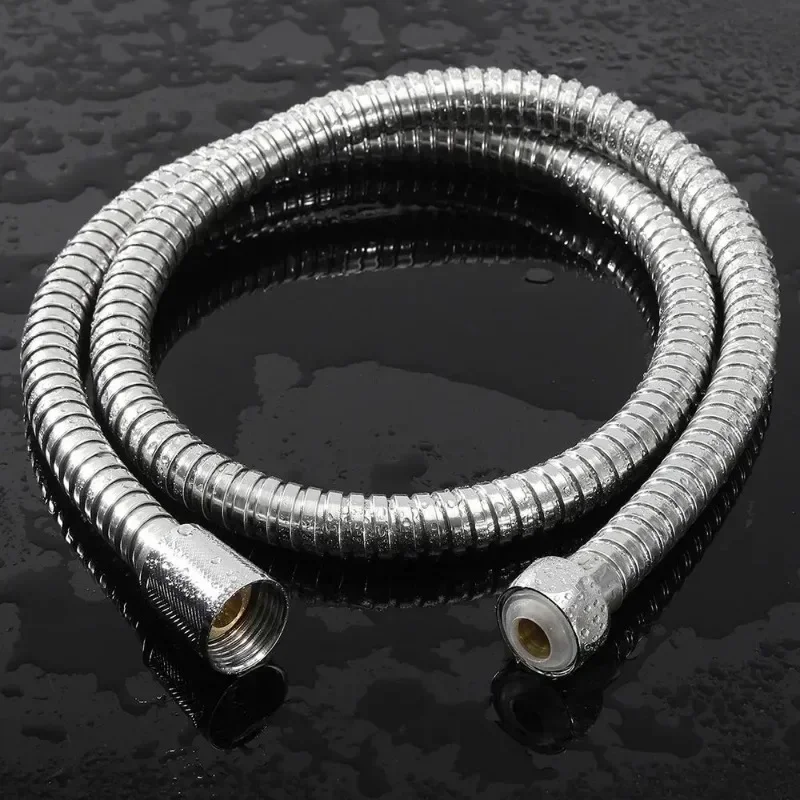 Flexible Stainless Steel Plumbing Hose Shower Head Tube Flexible Bathroom Pipe 1.5-3m Bath Accessories