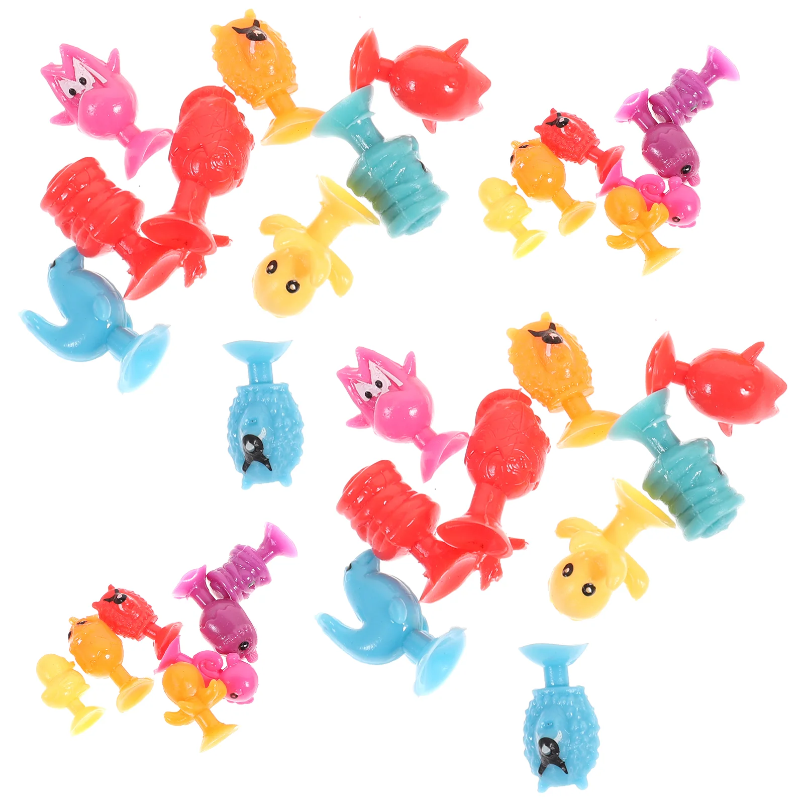 24 PCS Toys for Toddlers Sucker Mini Stress Reliever Animal Skucker Travel