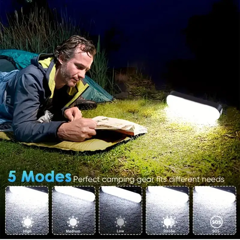 Magnetic Worklight Solar Magnetic Flood Light Portable Solar Camping Lights With 4 Lighting Modes For Outdoor Travel Hiking