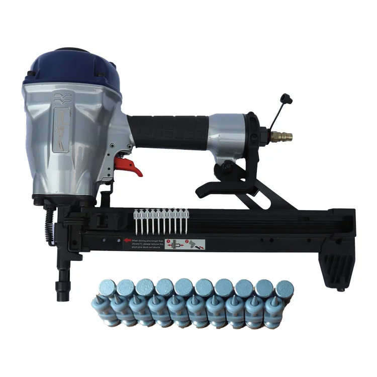 Powerful T3038 Industrial & DIY Grade Automatic Pneumatic Concrete Nail Gun Gas Concrete Framing Nailer for Metal Working