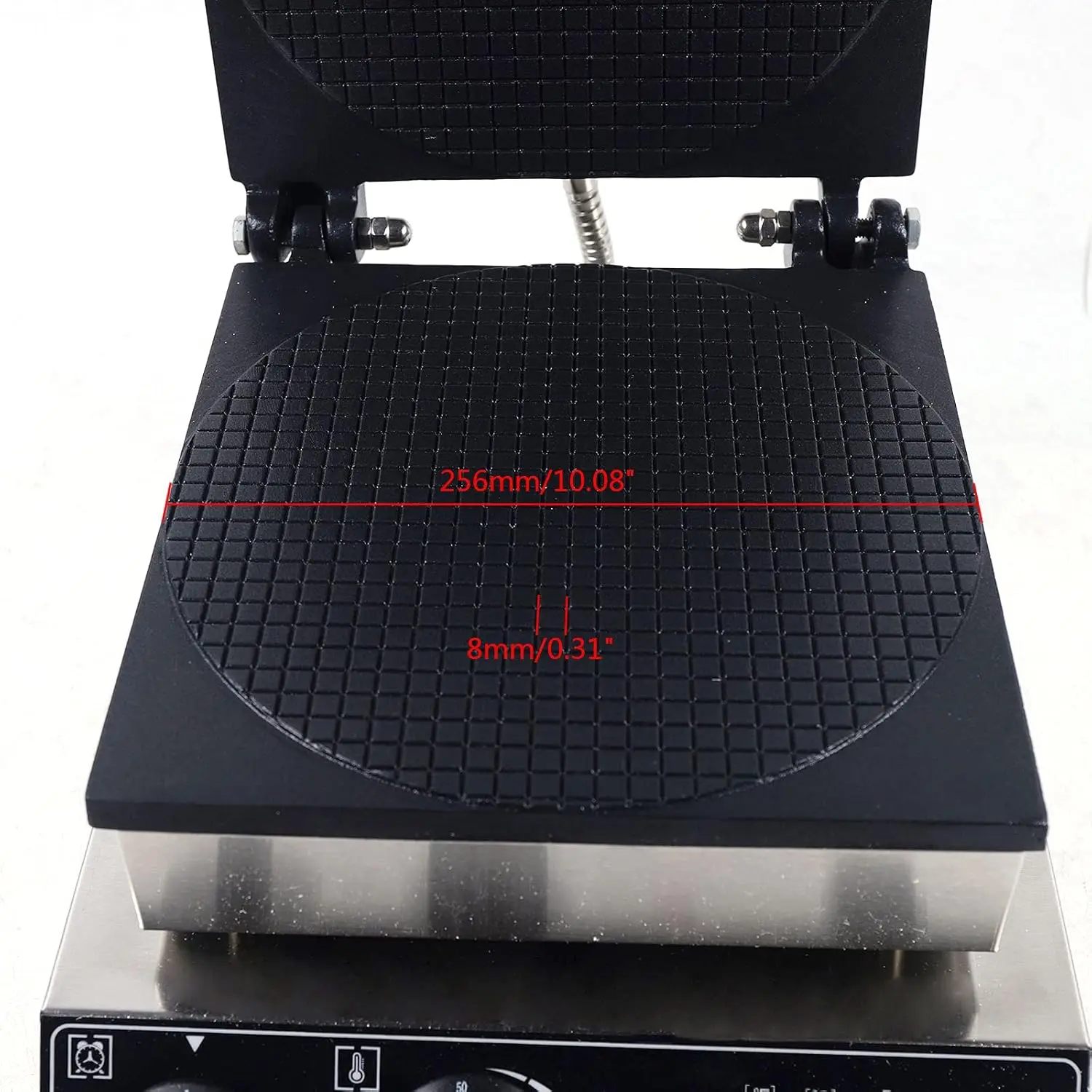 صانع مخروط الآيس كريم التجاري، آلة صنع الوافل، صانع مخروط الوافل الكهربائي. آلة خباز الإفطار من الفولاذ المقاوم للصدأ مع تيم