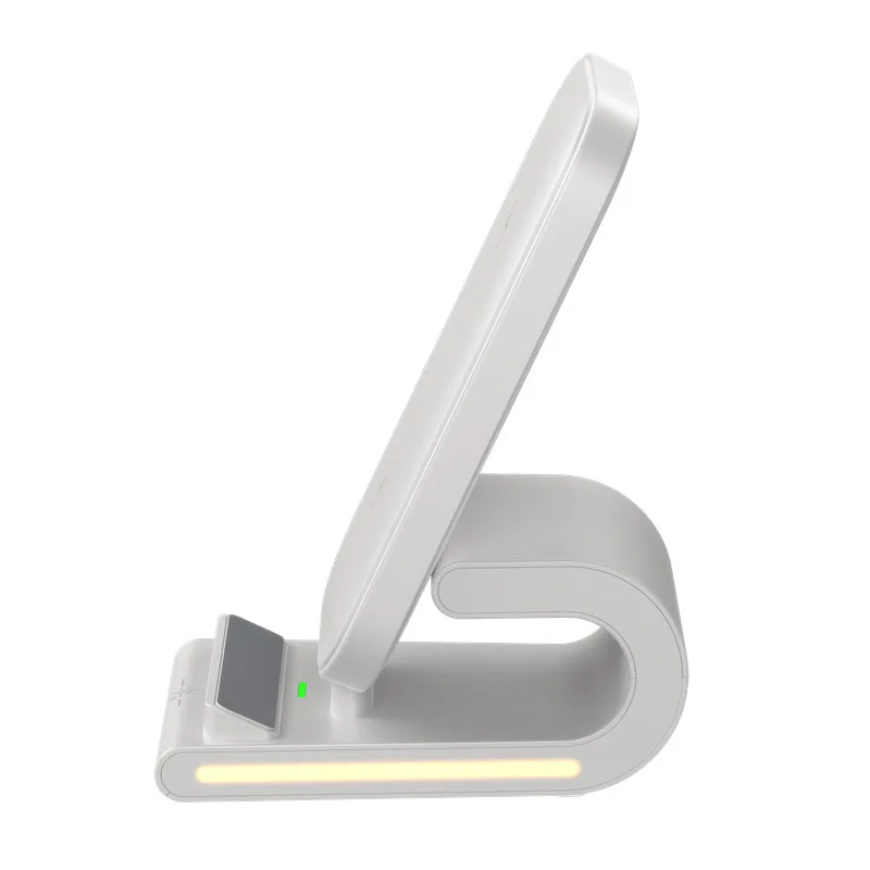 Wireless Charger 15W Fast Charging for For iphones with 2 in 1 Stand and Touch Night Light for Comfortable Viewing