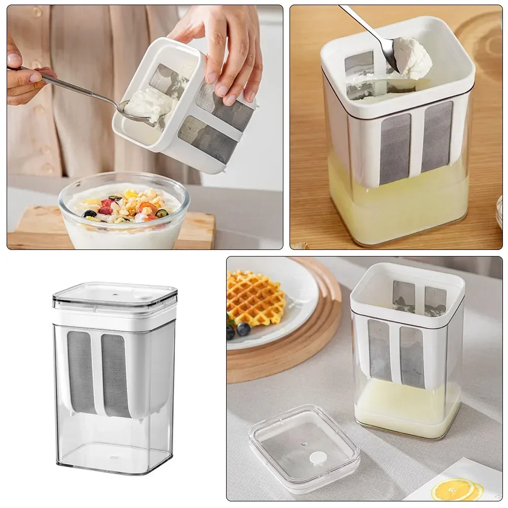 صانع الزبادي اليوناني فلتر الزبادي مصفاة الفولاذ المقاوم للصدأ أدوات فصل مصل اللبن فاصل الرطوبة اكسسوارات المطبخ