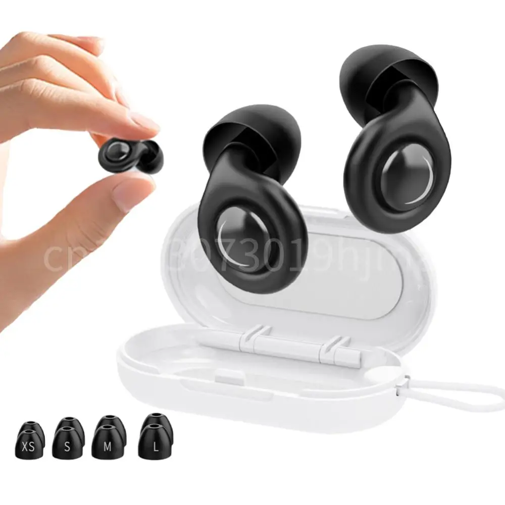 

Reusable Silicone Snore Blocker Ear Plug with 10 Ear Tips in XS/S/M/L Anti-Noise Motorcycle Earplugs Noise Cancelling Ear Plugs