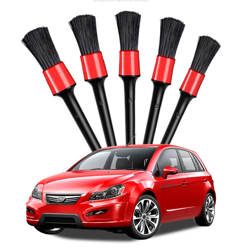 Car Cleaning Brush Kit Automotive Detail Brushes For Car Interior Detailing Brush Set Wheel Rims Clean Brush Plastic