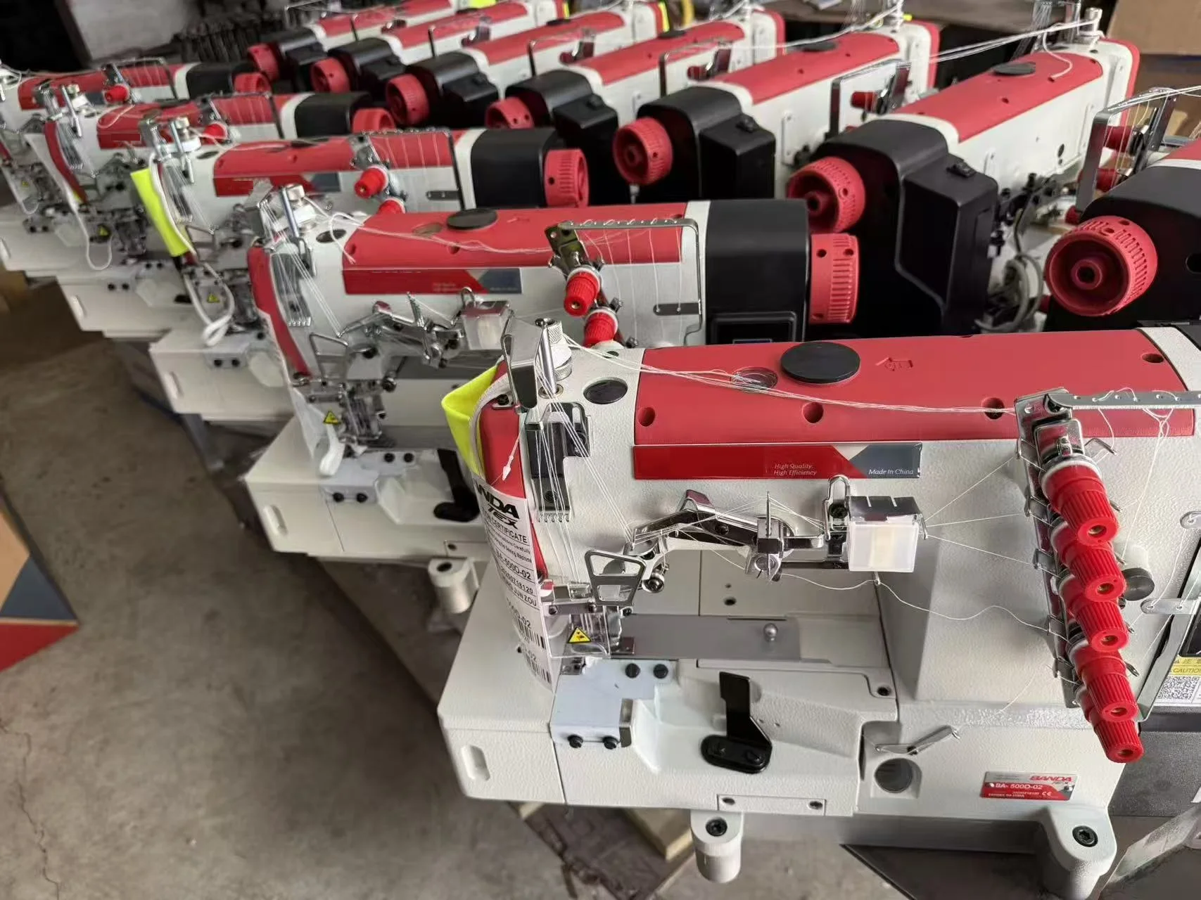 GSB-600D-02 Industrial High Speed Direct Drive Interlock Sewing Machine Double Needle Flat-Bed Motor Automatic