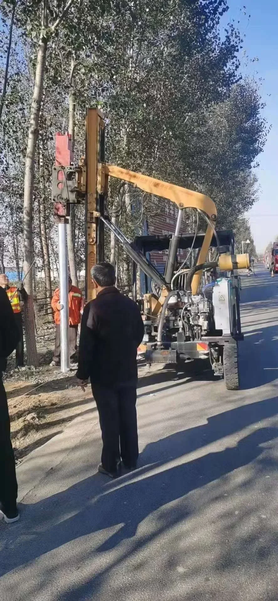 HENGXING CE HX26D Hydrauliczna poręcz obciążenia koła Pile Driver Post Pounders